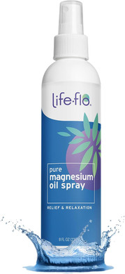 Life-Flo Pure Magnesium Oil For Feet And Body - 100% Pure Magnesium Spray From The Ancient Zechstein Seabed - Magnesium Oil Spray For Feet, Relaxing & Rejuvenating Muscles & Joints - 8 Oz