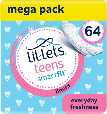 Lil-Lets Teens Day Pads With Wings - 70 Count Period Pads - Thin, Super Absorbent Sanitary Napkins, Soft & Breathable, Fragrance-Free - First Periods, Light To Medium Days