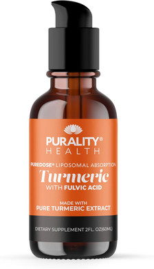 Liquid Turmeric Supplement, Fulvic Acid, Support Joint Health, Liposomal Enhanced Absorption, Vegan, Month Supply