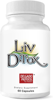 Liv D-Tox - 60 Capsules - Liver Detox And Cleanse Support Health Supplement, With Turmeric Root Extract, Milk Thristle, And Asparagus