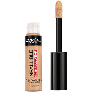L'Oreal Paris Makeup Infallible Full Wear Waterproof Matte Concealer, Full Coverage, Walnut, 0.33 Fl. Oz