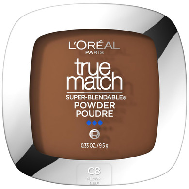L'Oreal Paris True Match Super Blendable Oil Free Powder Foundation, N11 Deep, 0.33 Oz