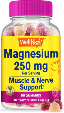 Magnesium Citrate Gummies For Kids - Chewable Stress Relief Supplement For Children - Natural Calm, Mood Support, Non-Gmo, Gluten Free - Natural Sourced Flavors - 60 Gummies