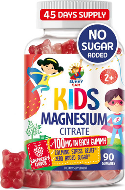 Magnesium Gummies For Kids & Adults - 100Mg - Calm Magnesium Chews - Magnesium Citrate Chewable Supplement For Mood & Muscle Support - 30 Gummies