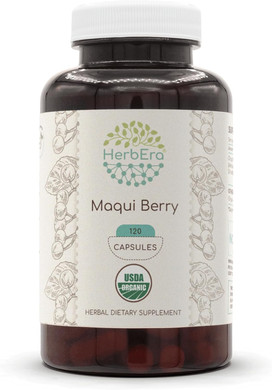 Maqui Berry 60 Capsules, 500 Mg, Usda Organic Maqui Berry (Aristotelia Chilensis) Dried Berry (60 Capsules)