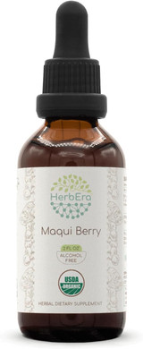 Maqui Berry B60 Alcohol-Free Herbal Extract Tincture, Super-Concentrated Usda Organic Maqui Berry (Aristotelia Chilensis) 2 Fl Oz
