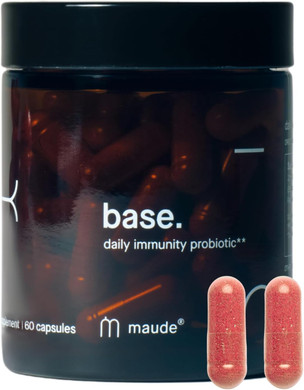 Maude Base - Daily Probiotics For Digestive Health & Immune Support - Promote Urinary Tract Health & Nurture Your Gut Microbiome - With Zinc, Vitamin C & Pacran Cranberry Extract (60 Capsules)