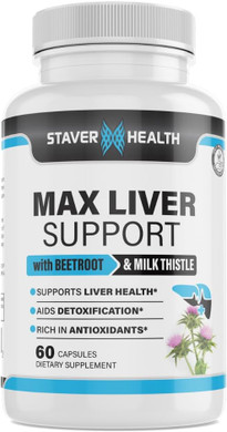 Max Liver Support Supplement Choline, Milk Thistle, Artichoke Extract, Liver Health, Natural Ingredients
