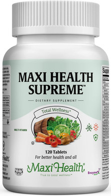 Maxi Health Supreme - High Potency Multivitamin & Mineral Supplement - 120 Tablets - Kosher