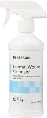 Mckesson Dermal Wound Care Cleanser Spray, 16 Oz [1 Count] First Aid Wash Solution For Minor Injuries, Cuts, Burns, Scrapes, Sores