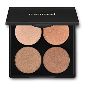 Mented Cosmetics Highlighter Palette Gold And Bronze Highlighter For Cheek, Vegan, Paraben-Free, Cruelty-Free Makeup, Natural Face Palette, Sunkissed