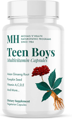 Michael'S Health Naturopathic Programs Teen Boys - 120 Vegetarian Capsules - Daily Multivitamin Supplement - Kosher - 60 Servings