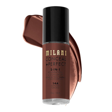 Milani Conceal + Perfect 2-In-1 Foundation + Concealer For A Flawless Complexion, Under Eye Corrector, Cover Redness And Imperfections, Waterproof And Sweatproof - Deep Beige