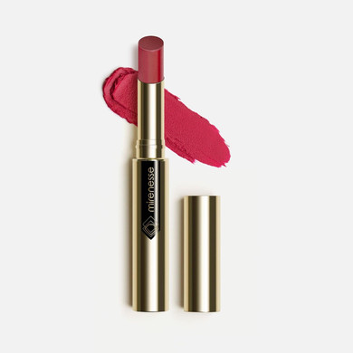 Mirenesse French Kiss Velvet Matte Lipstick In Red, Hydrating Velvet Matte Finish With Vitamin C + Vitamin E, Vegan And Toxin Free, 6 Pleasure .07 Oz