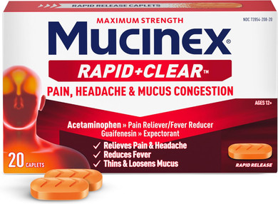 Mucinex Sinus-Max Severe Congestion Relief Caplets, 20 Count