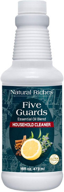Natural Riches Household Cleaner Concentrate Five Guards Lemon Scent From The Tales Of French Stories Of Thieves Essential Oil Blend Household Cleaner - 16 Fl Oz