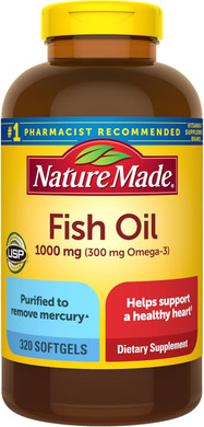 Nature Made F.Ish Oil 1000 Mg, Omega 3 Supplement For Heart Healths - 90Softgels