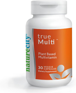 Naturecity Truemulti Plant Based Daily Adult Multivitamins (30 Veggie Capsules) One A Day Vitamins - Daily Vitamin For Men And Women - Soy Free, Non-Gmo, Gluten Free