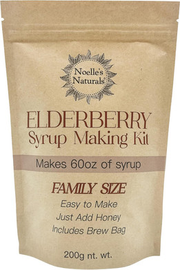 Noelle'S Naturals Elderberry Syrup Diy Kit - Family Size - Organic Spices - Makes 60Oz Of Elderberry Syrup - Easy To Make - Just Add Honey