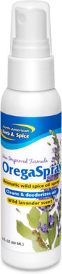 North American Herb & Spice Oregaspray - 2 Fl Oz - All-Natural Surface Cleaner, Air Deodorizer & Vegetable Wash - Includes Clove, Cumin, Lavender, Oregano Oil - Non-Gmo