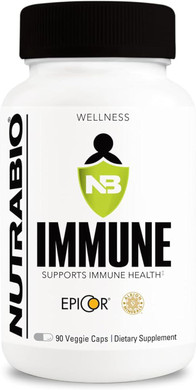 Nutrabio Immune- Immune Support Supplement- Immunity Supplement- 90 Vegetable Capsules