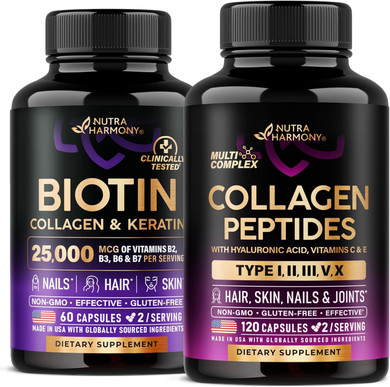 Nutraharmony Biotin, Keratin & Collagen Capsules