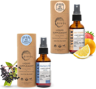 Organic Elderberry Mist-Sambucus Nigra (Extra Strength) And Vitamin C Extra Strength Spray Mist: Daily Absorption Liquid Extract - Non-Gmo - Immune Boost Optimizes Wellness Benefits