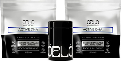 Orlo Dha - Vegan Dha Omega 3 Supplement - Triple Strength Omega3S - Plant Based Dha & Epa Fatty Acids Algae Omega-3 Oil - Krill Or Fish Oil Alternative (120 Mini Softgels Kit)