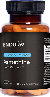 Pantethine From Pantesin, 300Mg Sustained Release, 90 Tablets, Endurance Products Company