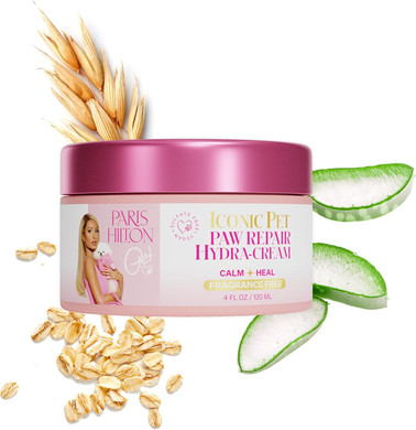 Paris Hilton Paw Repair Cream - Sulfate-Free & Fragrance-Free, 120Ml | Hypoallergenic, Nourishing Dog Cream For Soft, Healthy Paw Pads