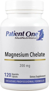 Patient One Magnesium Glycinate 200Mg | Supplement To Support Energy Levels And Muscle And Heart Health* | Absorbable And Gentle Formula | 120 Capsules