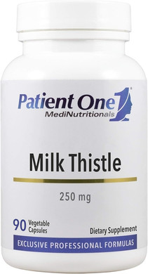 Patient One Milk Thistle Extract 250Mg | Supplement To Support Healthy Liver Function* | Standardized To 80% Silymarin | 90 Capsules