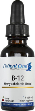 Patient One Vitamin B12 2000Mcg Liquid | Supplement To Support Energy, And Heart And Nervous System Health* | Methylcobalamin Form | 1 Fl Oz Liquid