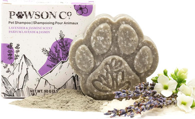 Pawson Dog Shampoo Bar - Natural Pet Shampoo With Rice Water And Aloe For Animals, Puppy Essentials, Peony Vanilla Scent
