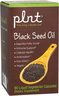 Plnt Black Seed Oil Capsules (90 Liquid Veggie Capsules)