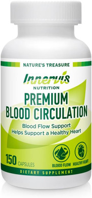 Premium Blood Circulation Supplement  150 Capsules Supports Healthy Blood Flow Heart Health