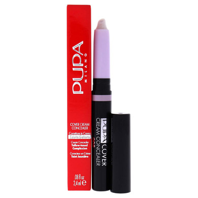 Pupa Milano Cover Cream Concealer - Offers Light To Medium Coverage - Corrects Dark Circles And Imperfections - Blendable Formula Enriched With Vitamin E - Neutralizes Skin - 008 Lilac - 0.08 Oz
