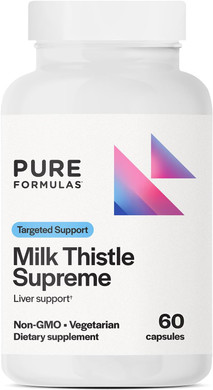 Pureformulas Milk Thistle Supreme 250 Mg  Liver Health & Antioxidant Support  Non-Gmo Vegetarian Capsules  60 Count