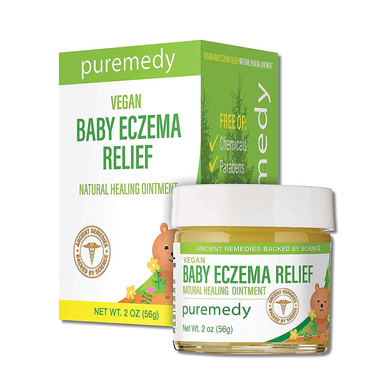 Puremedy Baby Eczema Relief Salve - Vegan, All Natural Baby Eczema Cream For Soothing Relief Of Itchy, Dry Skin - 2 Oz