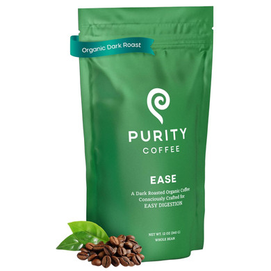 Purity Coffee Calm Decaf Medium Roast Whole Beans - Usda Certified Organic Specialty Grade Arabica Swiss Water Processed Decaffeinated - Third Party Tested For Mold, Mycotoxins, Pesticides - 12 Oz Bag