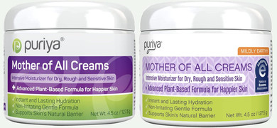 Puriya Eczema Cream, Plant Rich Formula Provides Instant And Lasting Relief For Severely Dry, Cracked, Or Irritated Skin, For Redness And Rashes, Bundle Of Light Peppermint And Mildly Earthy Scent