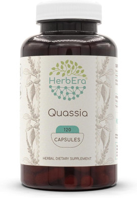 Quassia 120 Capsules, 500 Mg, Wildcrafted Quassia (Quassia Amara) Dried Bark (120 Capsules)