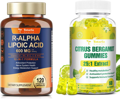 R Alpha Lipoic Acid 600Mg + Sugar Free Citrus Bergamot Gummies