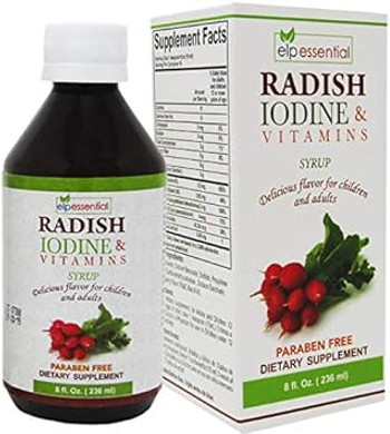 Rabano Yodado Supplement Rabano Iodo & Vitaminas Jarabe 8Oz Syrup (2)
