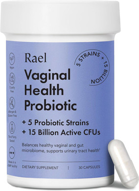 Rael Probiotics For Women - Ph Balance Supplement With Prebiotics, Vaginal Immune Health, Yeast & Flora Support, Odor Control, Vegan (30 Servings)