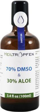 Roll On Dmso And Aloe Arborescense By Dr. Hartmut Fischer | Amber Glass Bottle With Roll On | 3.4 Fl Oz - 100 Ml | High Purity