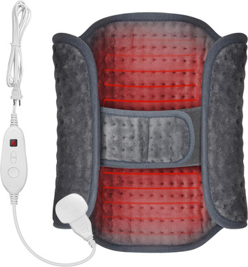 Snailax Heating Pad For Back Pain Relief, Electric Heat Pad For Period Cramps, Neck, Shoulders, 16X24, Heated Pad With Adjustable Strap, 6 Heat Levels, Auto Shut Off,Gifts