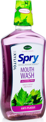 Spry Xylitol Oral Rinse, Island Grape