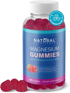Sugar-Free Magnesium Gummies For Adults - High Potency Magnesium Citrate, Vegan, Anti-Stress, Sleep Support, Muscle Health & Relaxation, 60 Gummies
