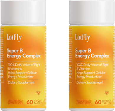 Super B Energy Complex With Taurine B12 Methylcobalamin And Folic Acid Methylated B Vitamins Supports Energy Metabolism & Nervous System Health - Vitamin B Complex For Men & Women - 180 Servings